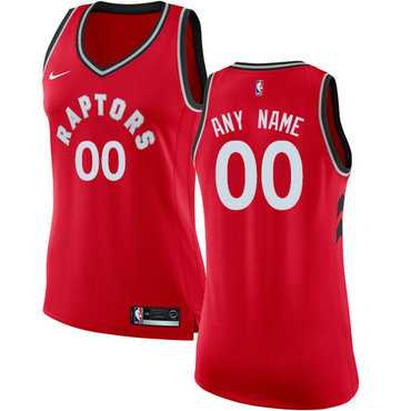 Womens Customized Toronto Raptors Swingman Red Nike NBA Icon Edition Jersey->customized nba jersey->Custom Jersey